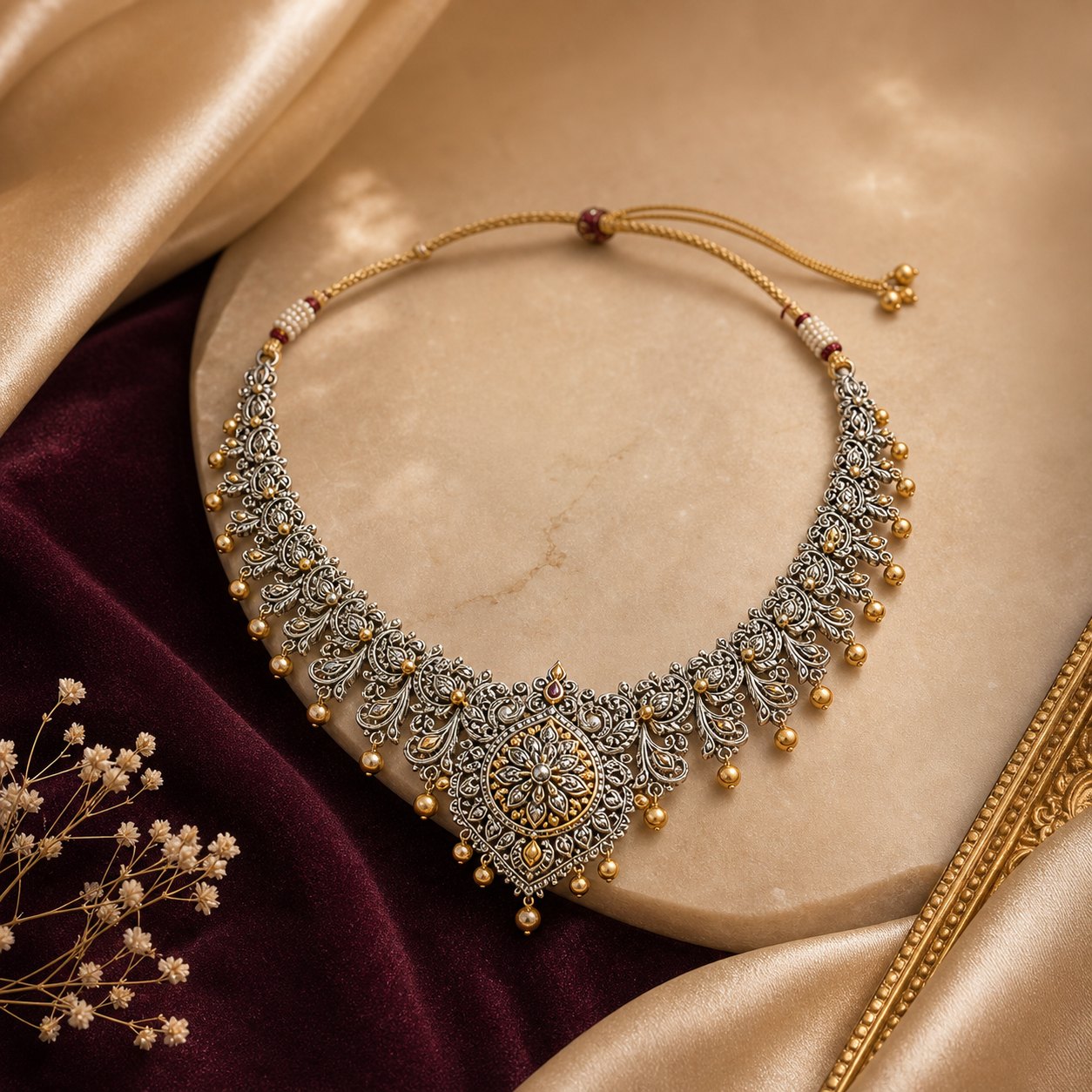Silver necklace collection